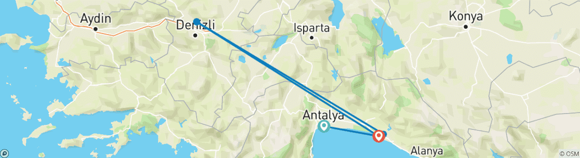 Imagen de un mapa que muestra la ruta del circuito