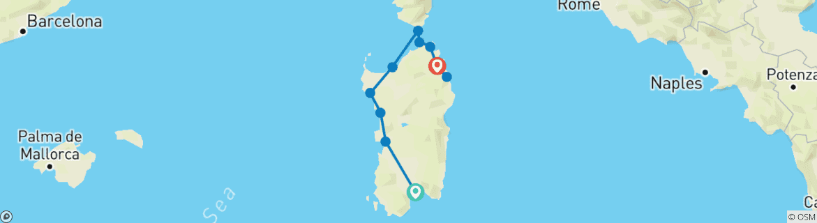 Imagen de un mapa que muestra la ruta del circuito