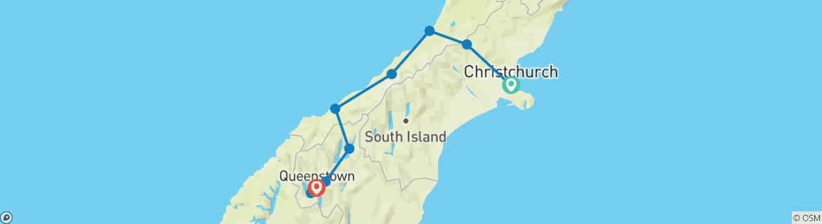 Imagen de un mapa que muestra la ruta del circuito