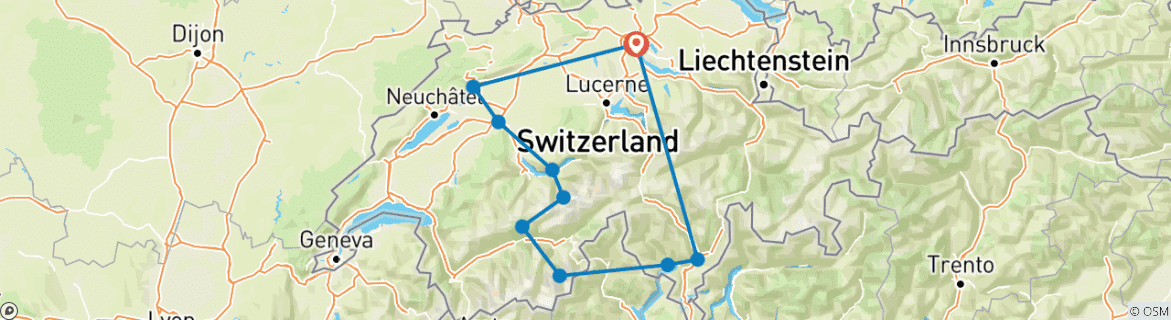 Imagen de un mapa que muestra la ruta del circuito