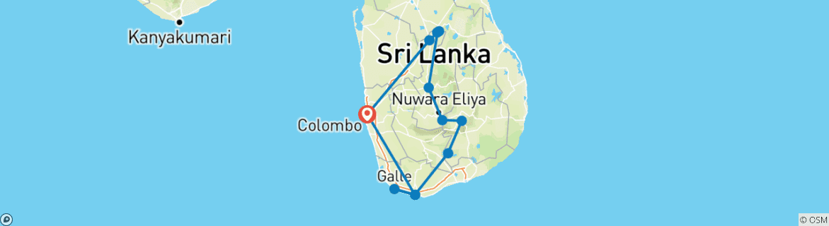 Imagen de un mapa que muestra la ruta del circuito