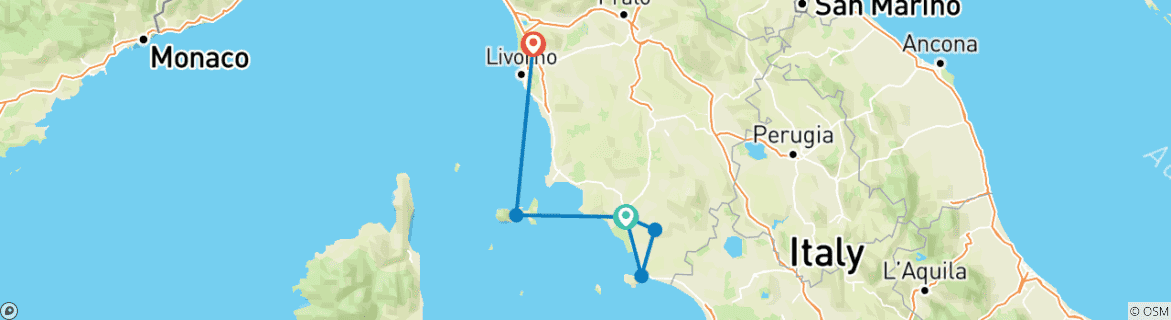 Imagen de un mapa que muestra la ruta del circuito
