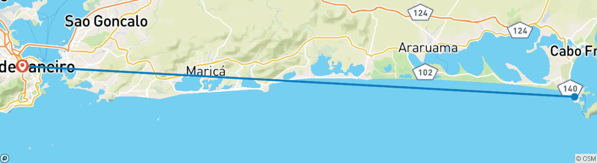Imagen de un mapa que muestra la ruta del circuito