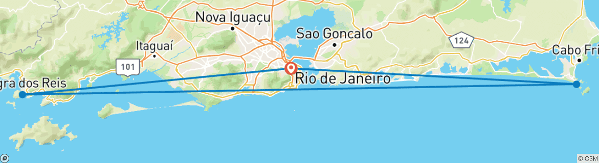 Imagen de un mapa que muestra la ruta del circuito
