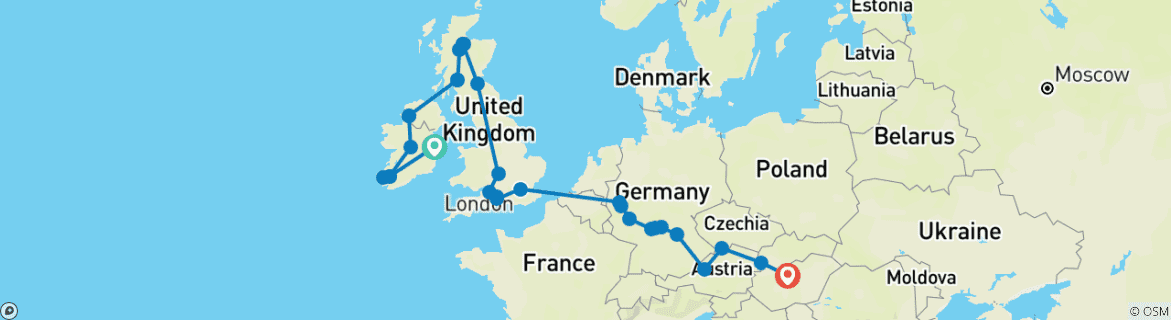 Imagen de un mapa que muestra la ruta del circuito