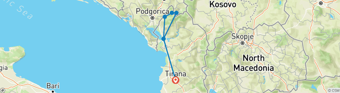 Imagen de un mapa que muestra la ruta del circuito