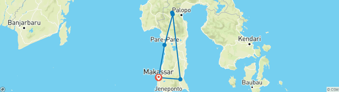 Imagen de un mapa que muestra la ruta del circuito