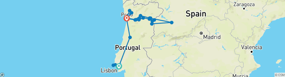 Imagen de un mapa que muestra la ruta del circuito