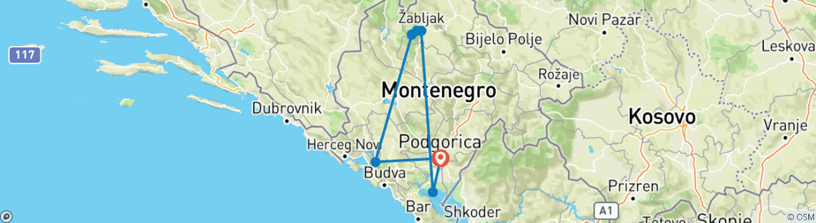 Imagen de un mapa que muestra la ruta del circuito
