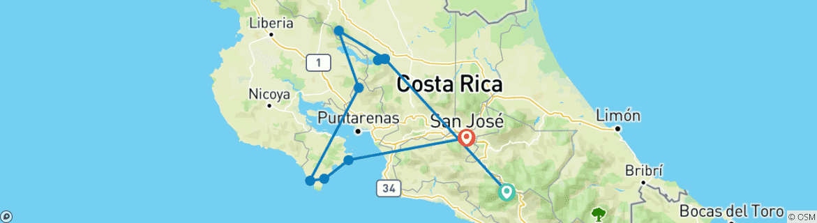 Imagen de un mapa que muestra la ruta del circuito
