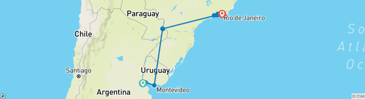 Imagen de un mapa que muestra la ruta del circuito