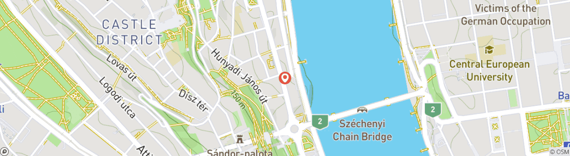 Carte du circuit Toutes les facettes de Budapest : culture, gastronomie et divertissements