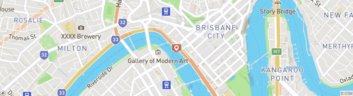 Karte von Die Highlights von Brisbane 4 Tage