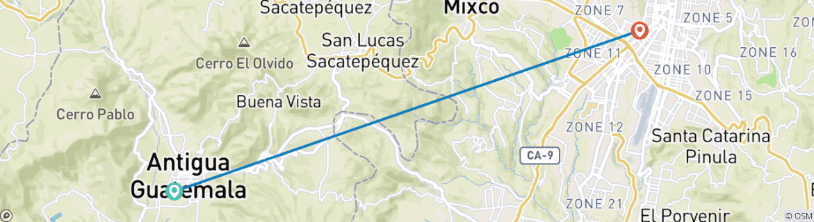 Imagen de un mapa que muestra la ruta del circuito