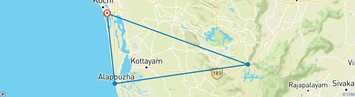Imagen de un mapa que muestra la ruta del circuito