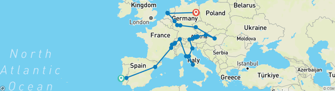 Imagen de un mapa que muestra la ruta del circuito
