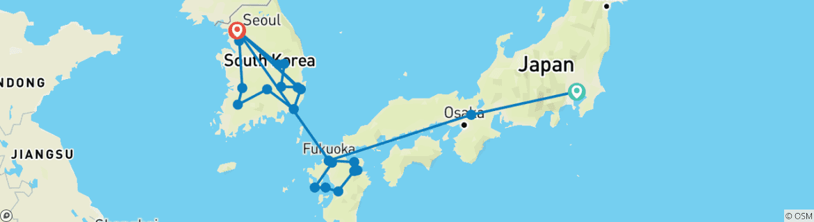 Imagen de un mapa que muestra la ruta del circuito