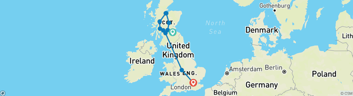 Imagen de un mapa que muestra la ruta del circuito