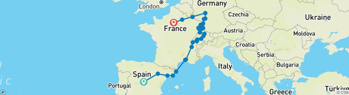 Imagen de un mapa que muestra la ruta del circuito