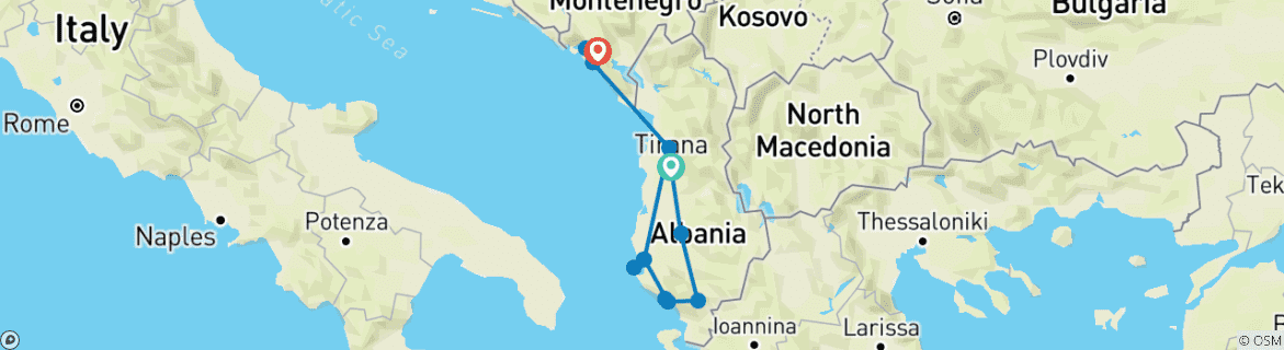 Imagen de un mapa que muestra la ruta del circuito