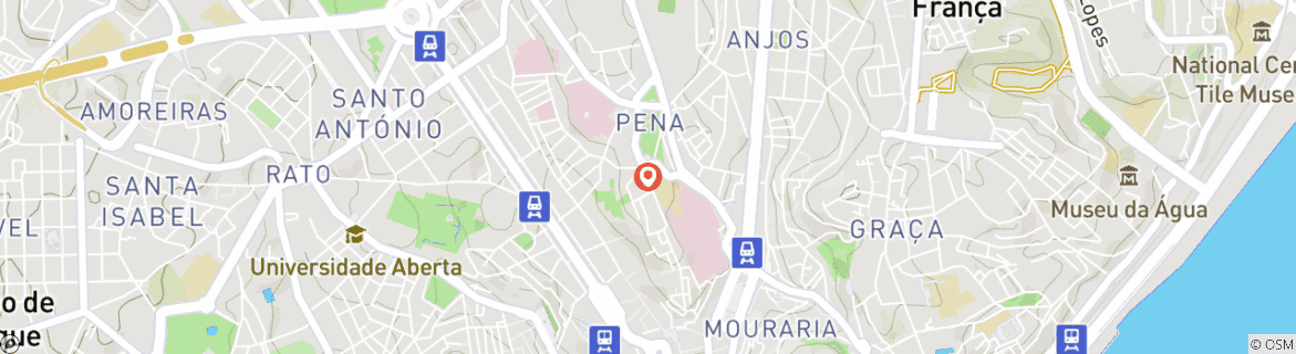 Mapa de Fin de semana largo en Lisboa
