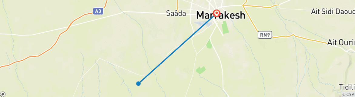 Imagen de un mapa que muestra la ruta del circuito