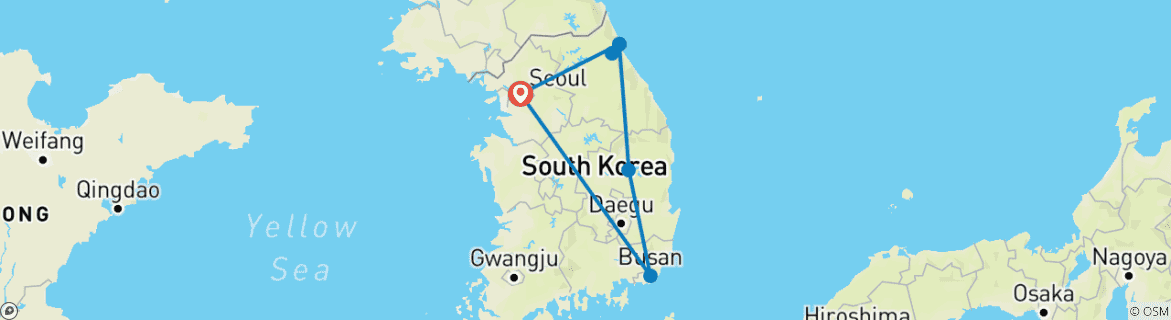 Imagen de un mapa que muestra la ruta del circuito