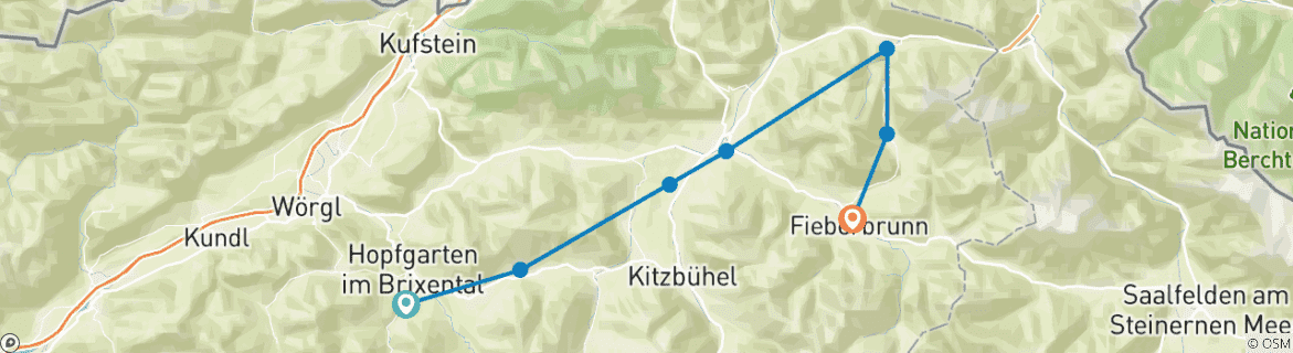 Imagen de un mapa que muestra la ruta del circuito