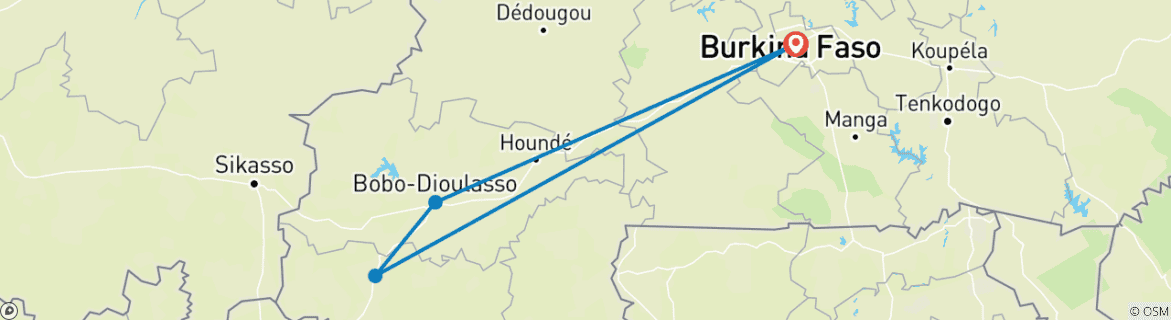 Imagen de un mapa que muestra la ruta del circuito