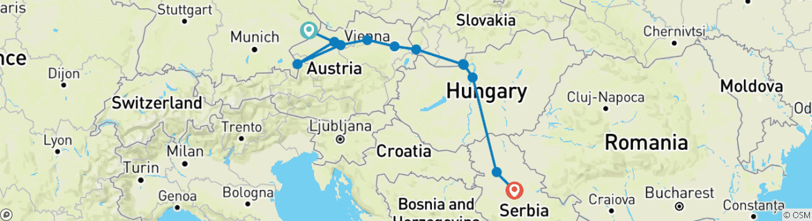 Imagen de un mapa que muestra la ruta del circuito