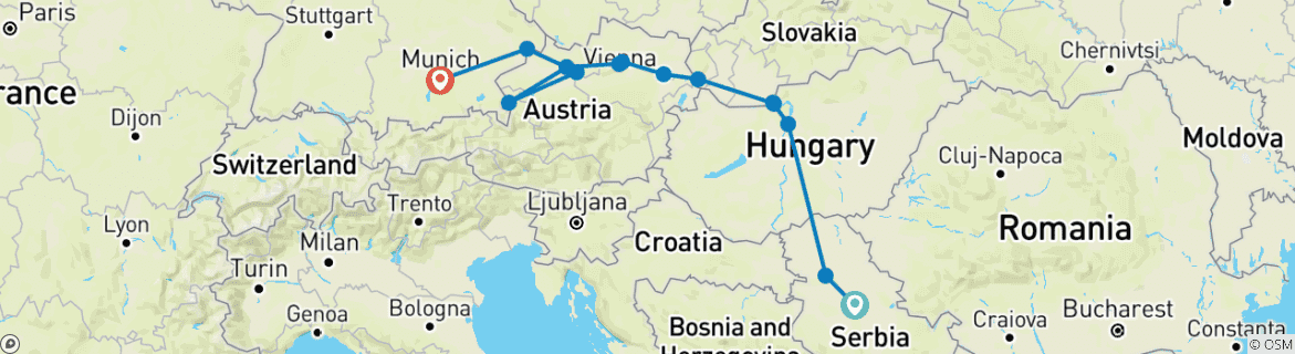 Imagen de un mapa que muestra la ruta del circuito