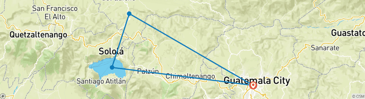 Imagen de un mapa que muestra la ruta del circuito
