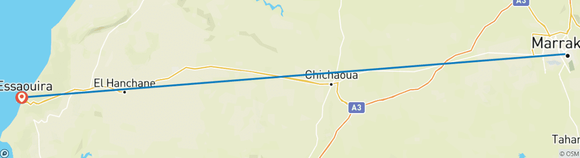 Imagen de un mapa que muestra la ruta del circuito