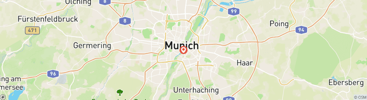 Carte du circuit Oktoberfest de Munich - Réservation d'hôtels 4 étoiles et de tentes