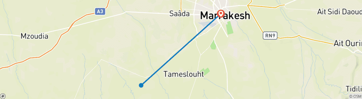 Imagen de un mapa que muestra la ruta del circuito