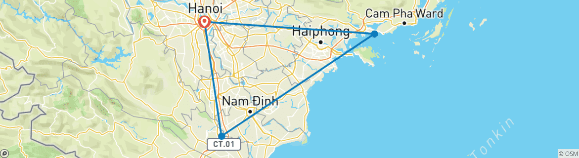 Imagen de un mapa que muestra la ruta del circuito