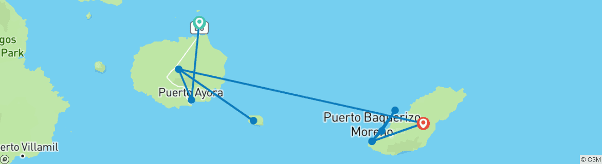 Imagen de un mapa que muestra la ruta del circuito