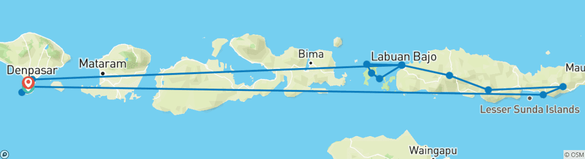 Imagen de un mapa que muestra la ruta del circuito