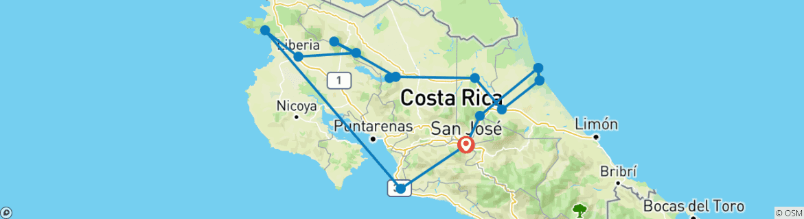 Imagen de un mapa que muestra la ruta del circuito