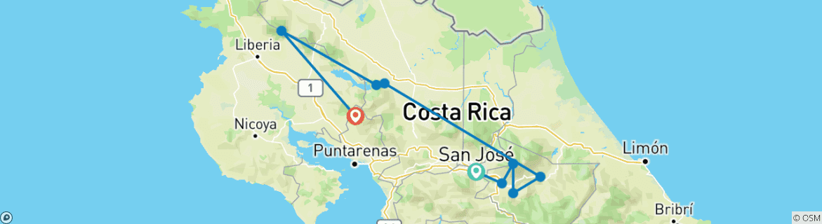 Imagen de un mapa que muestra la ruta del circuito