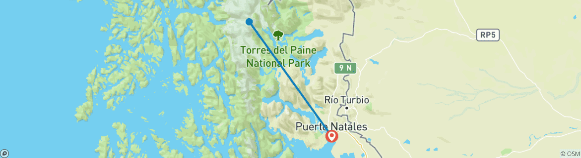 Imagen de un mapa que muestra la ruta del circuito