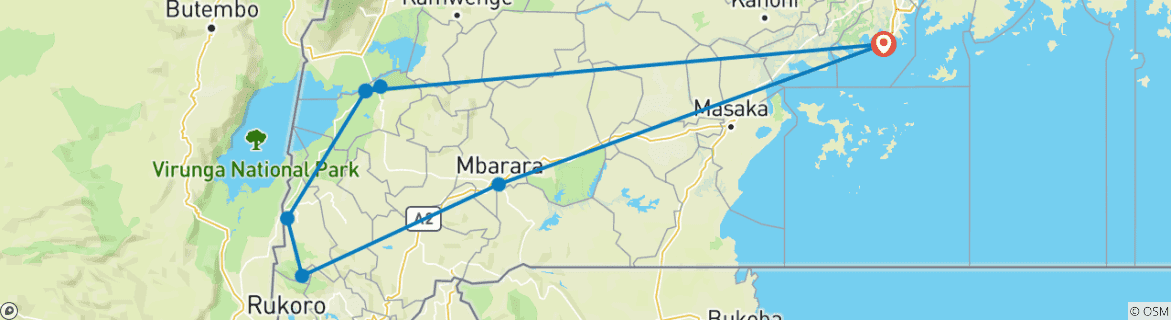 Imagen de un mapa que muestra la ruta del circuito