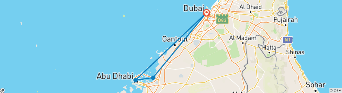 Imagen de un mapa que muestra la ruta del circuito
