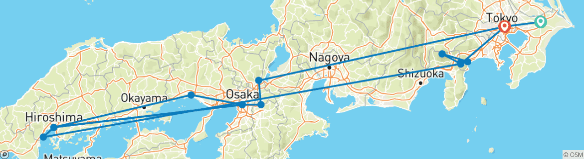 Imagen de un mapa que muestra la ruta del circuito