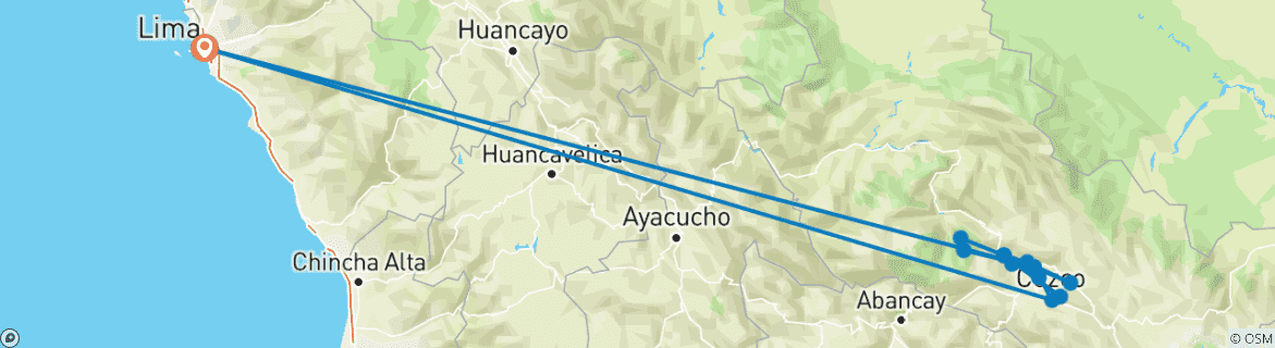 Imagen de un mapa que muestra la ruta del circuito