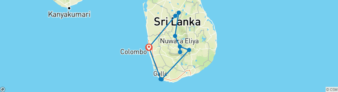 Imagen de un mapa que muestra la ruta del circuito