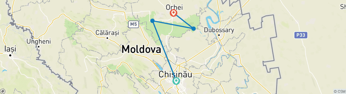 Imagen de un mapa que muestra la ruta del circuito