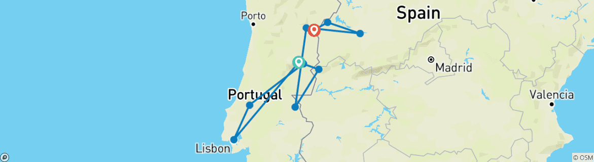 Imagen de un mapa que muestra la ruta del circuito