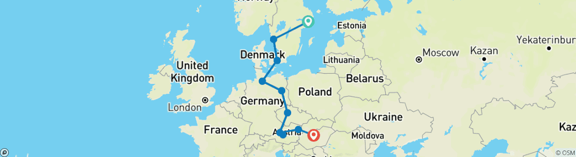 Imagen de un mapa que muestra la ruta del circuito