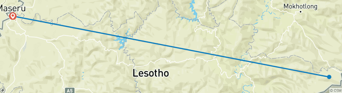 Image d'une carte montrant l'itinéraire du circuit